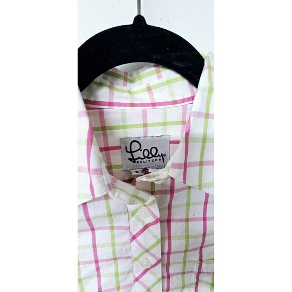 LILLY PULITZER striped Long Sleeve Button-Up Women Shirt (2) - Picture 3 of 4